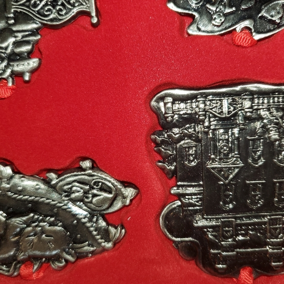 PEWTER ornament set of 9. Twas the night before xmas - Picture 8 of 8